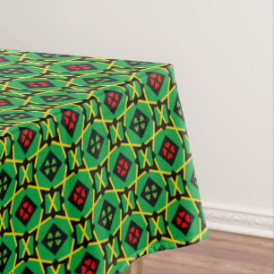 Jamaika-Tischdecken, Herz und Jamaika-Flagge Tischdecke