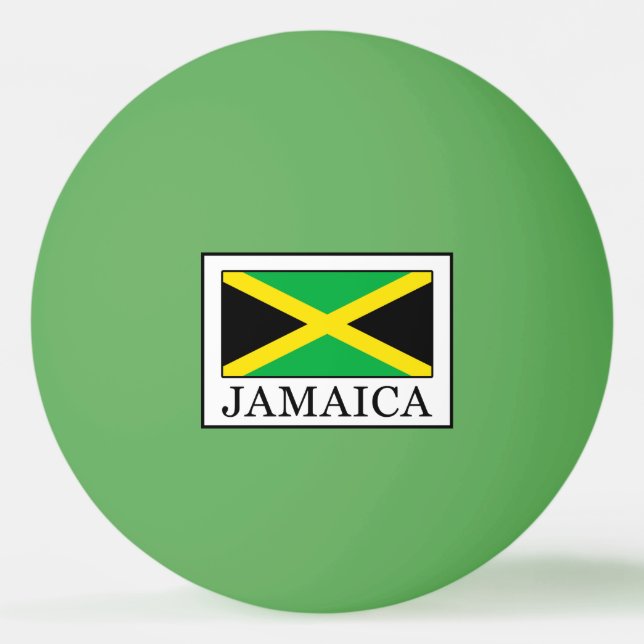 Jamaika Tischtennisball (Vorderseite)
