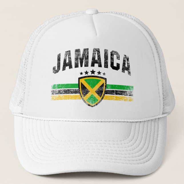 Jamaika Truckerkappe (Vorderseite)