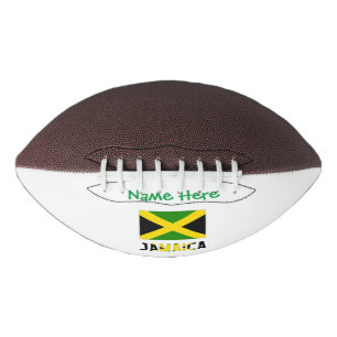Jamaika und Jamaika-Flagge Grüne Personalisierung Football