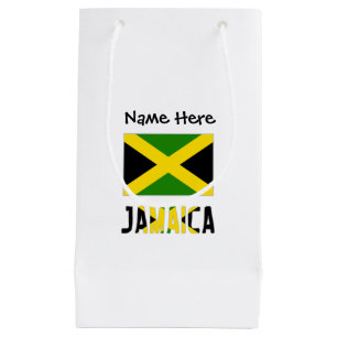 Jamaika und Jamaika-Flagge mit Ihrem Namen Kleine Geschenktüte