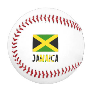 Jamaika und jamaikanische Flagge mit Ihrem Namen Baseball