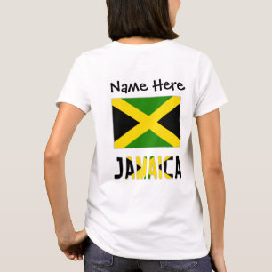 Jamaika und jamaikanische Flagge mit Ihrem Namen T-Shirt