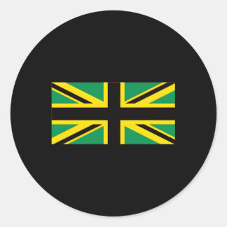 Jamaika Union Jack British Flag Jamaika Runder Aufkleber