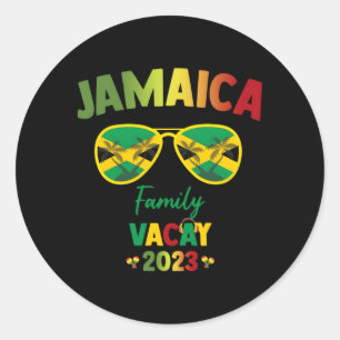 Jamaika Urlaubsreise 2023 Runder Aufkleber