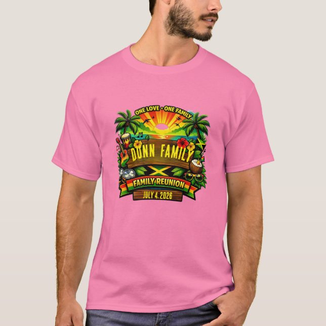 Jamaika-Vibe passende T-Shirts (Vorderseite)