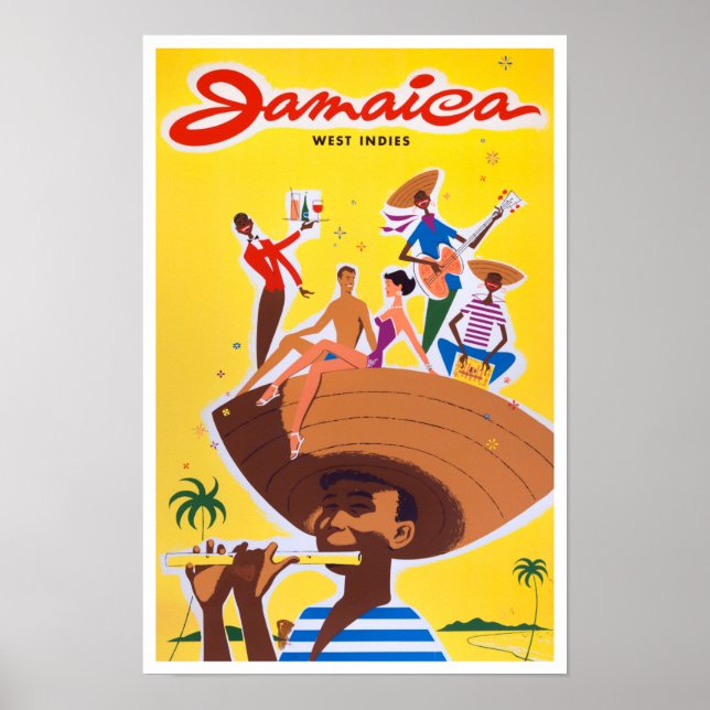 Jamaika-Vintage-Reiseplakat Poster (Vorne)