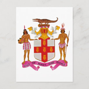 Jamaika-Wappen Postkarte