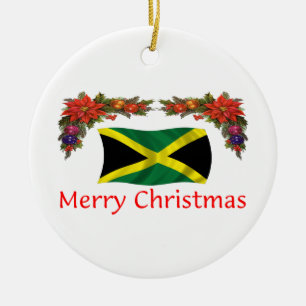 Jamaika-Weihnachten Keramik Ornament