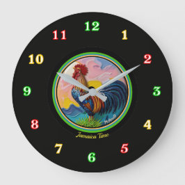 Jamaika-Zeit Große Wanduhr