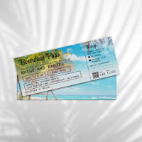 Jamaika Zielort Boarding Pass Wedding