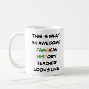 Jamaikaner Geschichtslehrer, phantastische Tasse