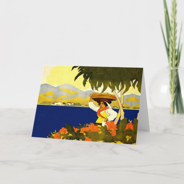 Jamaikanerin Feiertagskarte (Vorderseite)