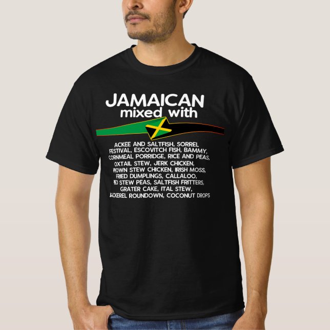 Jamaikanisch gemischt mit Jamaika Proud Group Matc T-Shirt (Vorderseite)