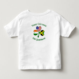 Jamaikanisch Irisch Amerikanische Kleeblattflagge Kleinkind T-shirt