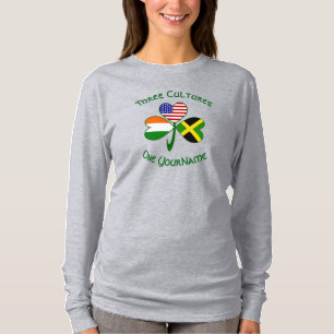 Jamaikanisch Irisch Amerikanische Kleeblattflagge  T-Shirt