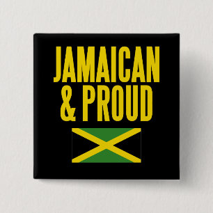 Jamaikanisch-Proud-Jamaika-Flagge Button
