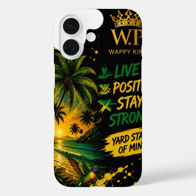 Jamaikanische Designs , iPhone 16 Hülle (Rückseite)