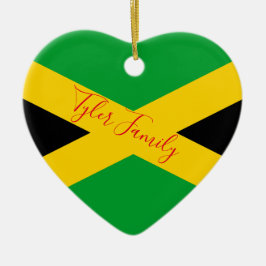 Jamaikanische Flag| personalisierte Keramik Ornament