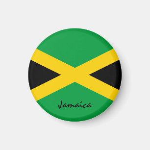 Jamaikanische Flagge & Amerika - Reise-/Sportfans Magnet