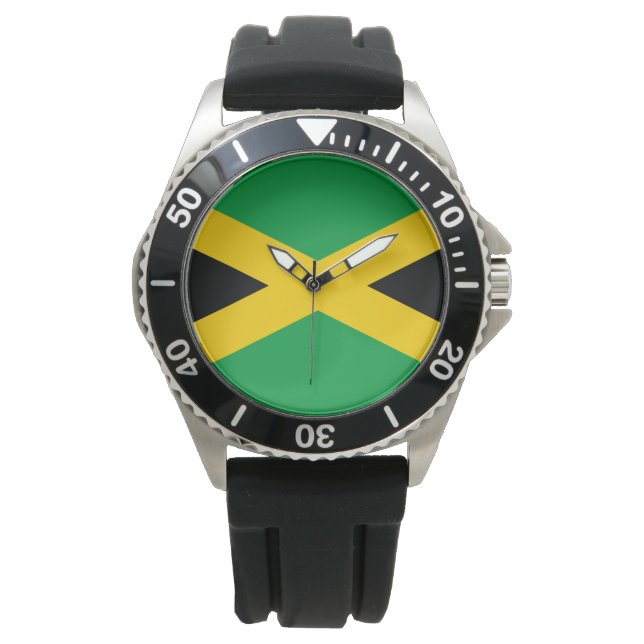 jamaikanische Flagge Armbanduhr (Vorderseite)