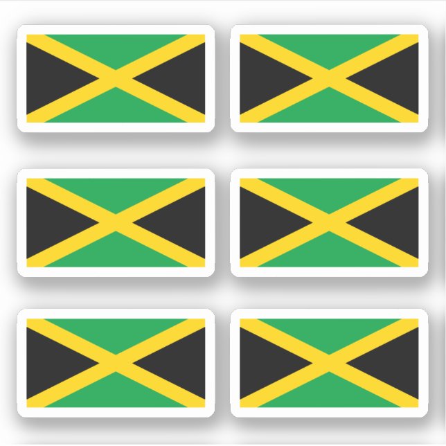 jamaikanische Flagge Aufkleber (Vorderseite)
