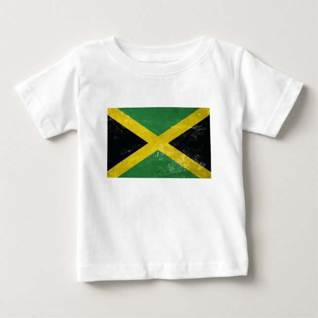 Jamaikanische Flagge Baby T-shirt (Vorderseite)