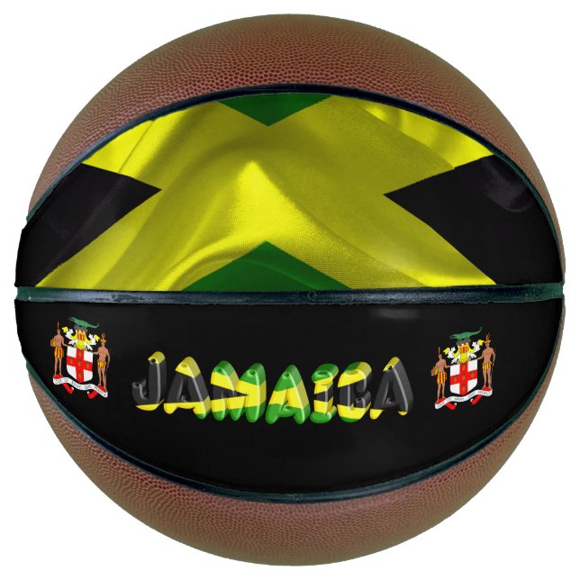jamaikanische Flagge Basketball (Vorderseite)