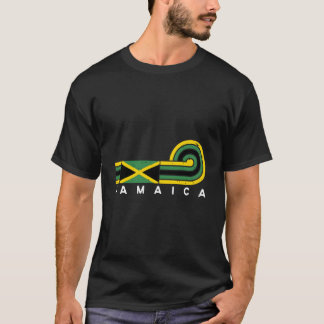 jamaikanische Flagge beängstigend Vintage Jamaika  T-Shirt
