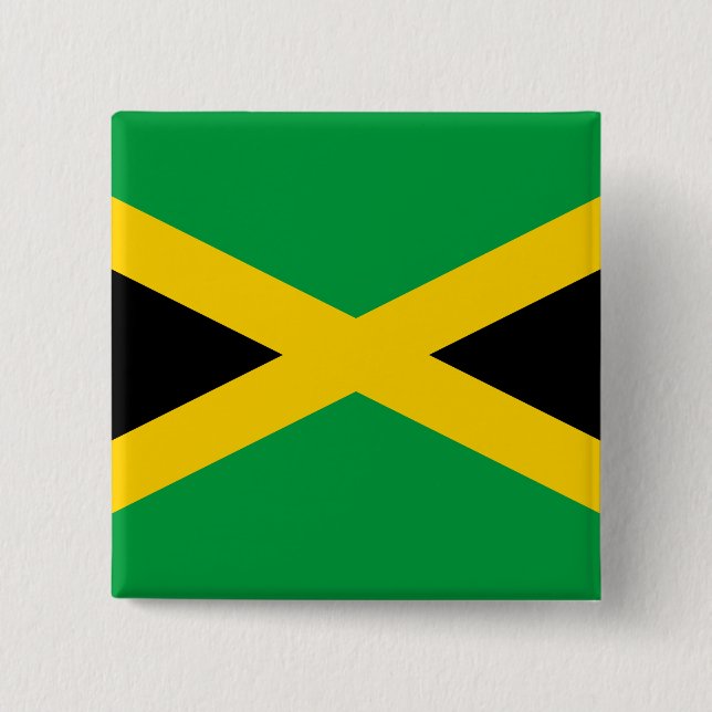 jamaikanische Flagge Button (Vorderseite)