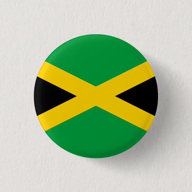 jamaikanische Flagge Button (Vorderseite)