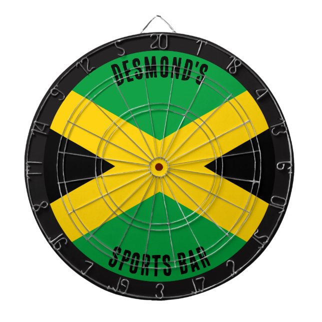 Jamaikanische Flagge Dartscheibe (vorne)