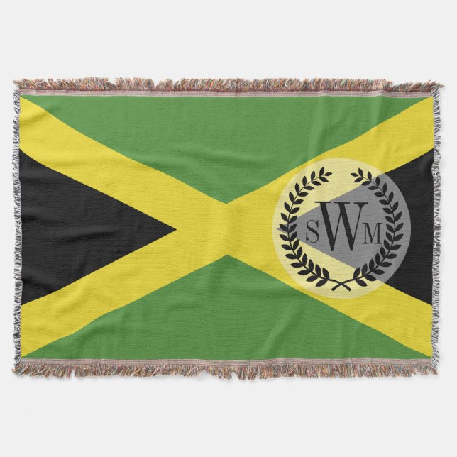 Jamaikanische Flagge Decke (Vorderseite)