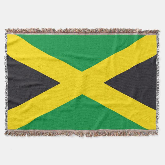 Jamaikanische Flagge Decke (Vorderseite)