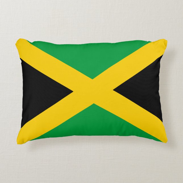 jamaikanische Flagge Dekokissen (Vorderseite)