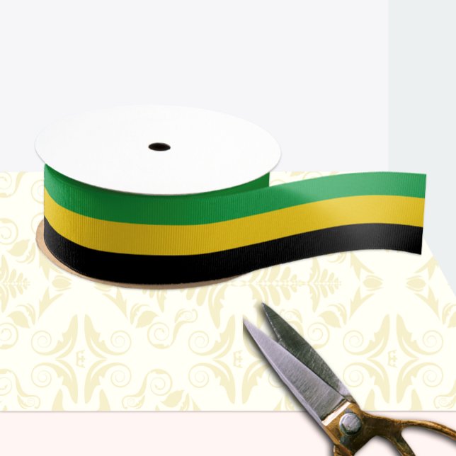 Jamaikanische Flagge Farbband, Jamaika /Sport Ripsband (Von Creator hochgeladen)