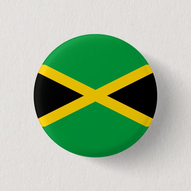 jamaikanische Flagge, Flagge Jamaikas Button (Vorderseite)