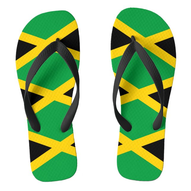 jamaikanische Flagge Flip Flops (Fußbett)