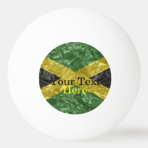 Jamaikanische Flagge - gekrümmt Tischtennisball