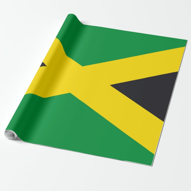 Jamaikanische Flagge Geschenkpapier (Ungerollt)