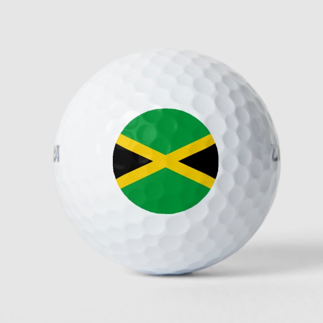 jamaikanische Flagge Golfball (Vorderseite)