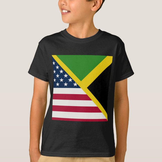 jamaikanische Flagge | Jamaika Vereinigtes Staaten T-Shirt (Vorderseite)