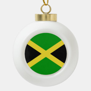 Jamaikanische Flagge Keramik Kugel-Ornament