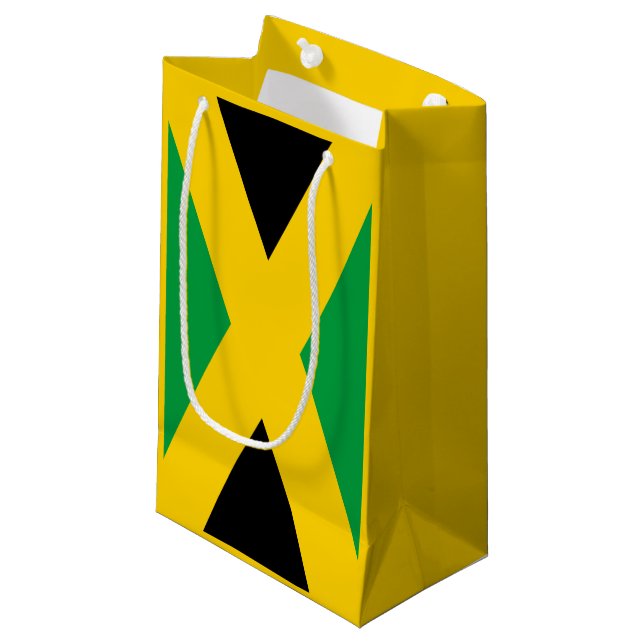 jamaikanische Flagge Kleine Geschenktüte (Vorderseite Schrägansicht)