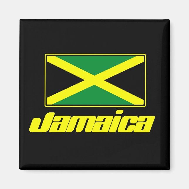 jamaikanische Flagge Magnet (Vorne)