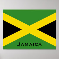 Jamaikanische Flagge mit Jamaika-Weltflaggen