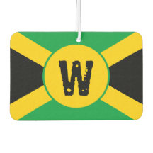 Jamaikanische Flagge Monogram Air Freshener
