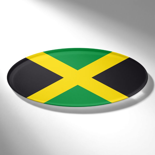 Jamaikanische Flagge Namenschild (Vorderseite)