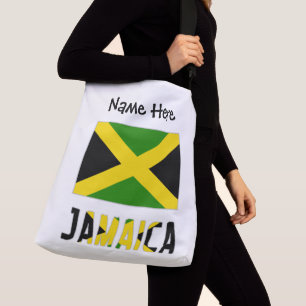 Jamaikanische Flagge Personalisiert Tragetaschen Mit Langen Trägern