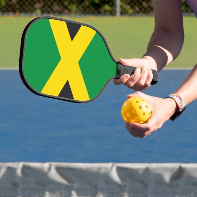 Jamaikanische Flagge Pickleball Schläger (InSitu)